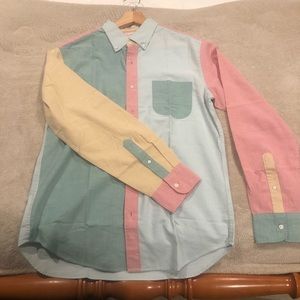 Colorblock Medium Mens JCrew Button Down. NEVER WORN